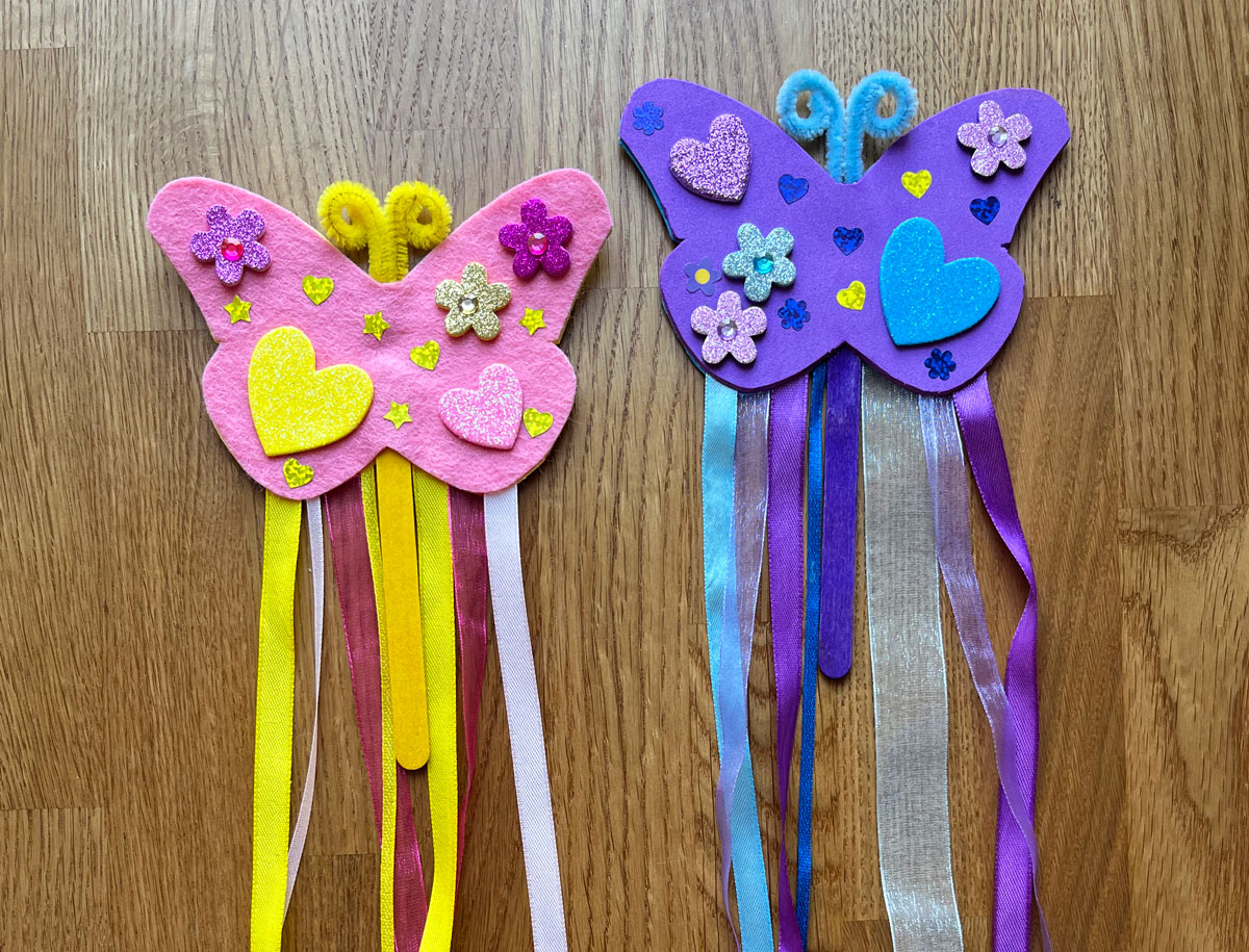 Charming Butterfly Wand Craft for Children – Spring and Summer Activity